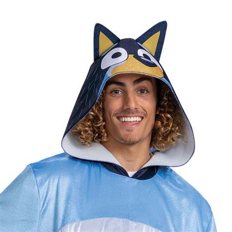 Bluey Bandit Hooded Jumpsuit Costume For Adults Party Expert