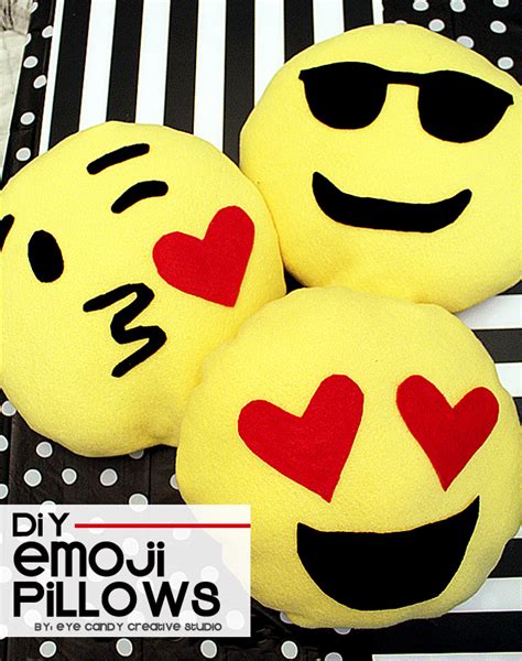 Eye Candy Creative Studio Diy How To Make Emoji Pillows