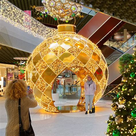 Commercial Christmas Decorations Rgb Outdoor Led Lighted Giant Balls