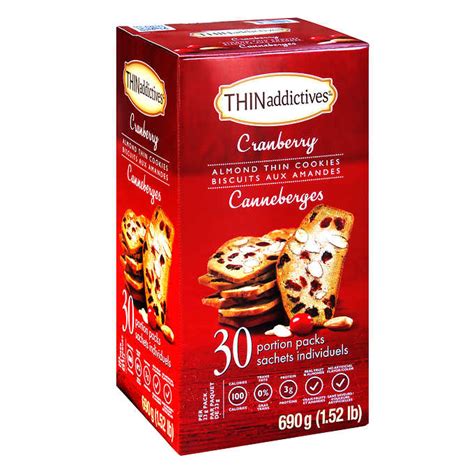 Nonnis Foods Llc Thinaddictives Almond Thin Cookies Cranberry