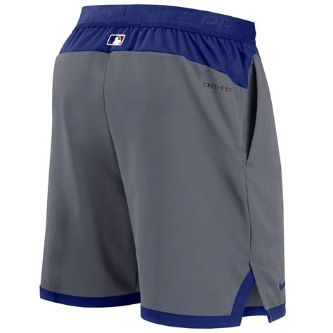 Los Angeles Dodgers Flex Authentic Nike Performance Mlb Shorts Gray
