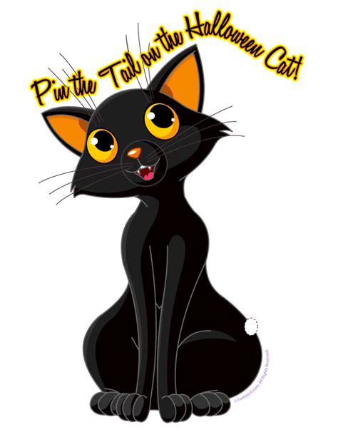 Halloween Black Cat Cartoon