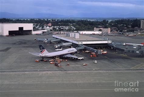Boeing 747 British Airways Baw Seatac Airport Terminal 1992