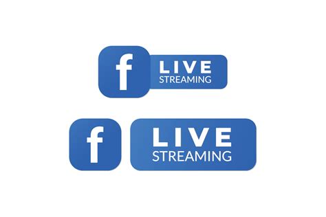 Facebook Live Streaming With Facebook Icon 13339855 Vector Art At Vecteezy