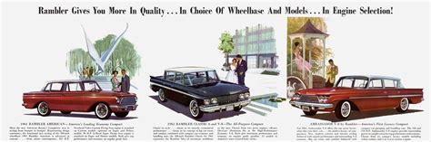1961 Rambler Car Brochure Car Ads Amc Vintage Cars Automobile