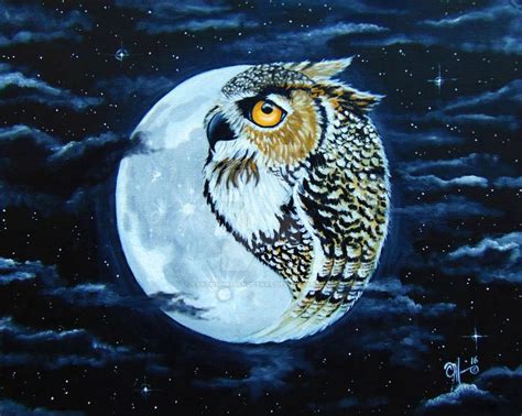 Pin By Kimna On 핸드폰 배경화면 Owl Painting Owl Moon Art