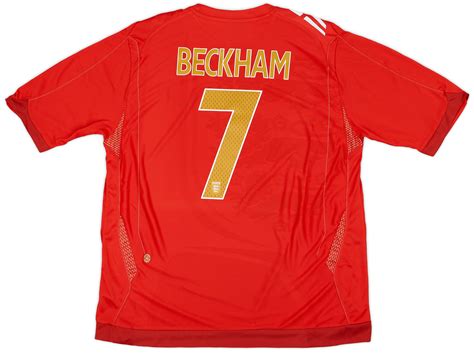 2006-08 England Away Shirt Beckham #7 - 10/10 - (XXL)
