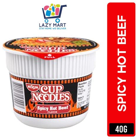 Nissin Cup Noodles Mini Spicy Hot Beef 40g Shopee Philippines