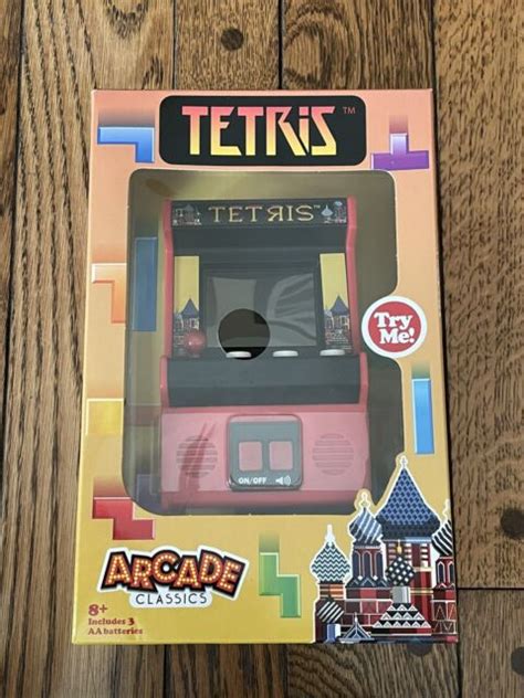 Tetris Retro 80s Mini Electronic Arcade Classics Game Basic Fun Music
