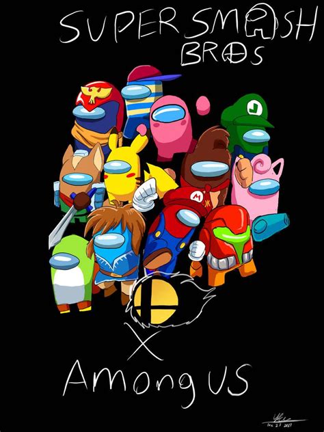 Among Us X Super Smash Bros By Superbosa On Deviantart Smash Bros