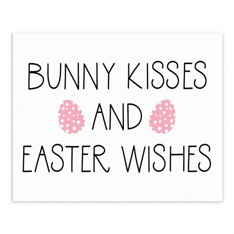 Bunny Kisses And Easter Wishes Tabletop Canvas Michaels