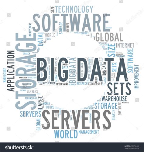 Big Data Word Cloud 스톡 일러스트 182752466 Shutterstock
