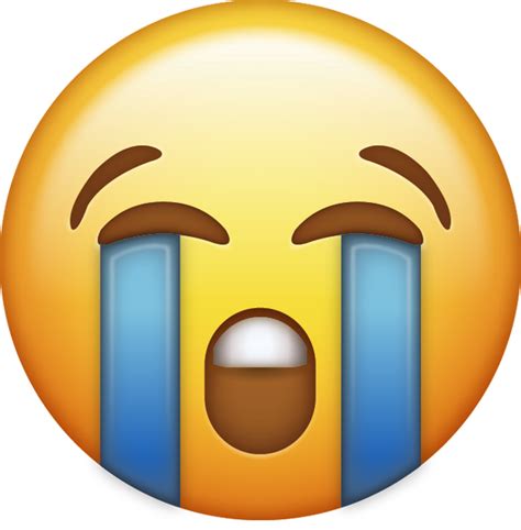 Download Loudly Crying Iphone Emoji Icon In  And Ai Emoji Island