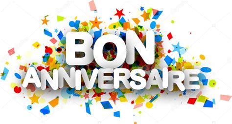 Bon Anniversary With Confetti — Stock Vector © Maxborovkov 147848753