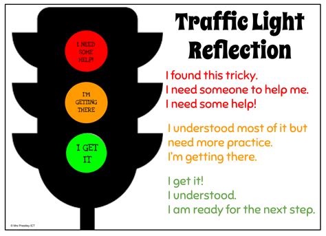 Traffic Light Reflection Mrs Priestley Ict