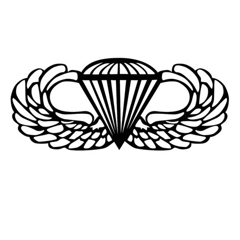 Airborne Parachute Badge Svg Png Jpeg Instant Download Etsy