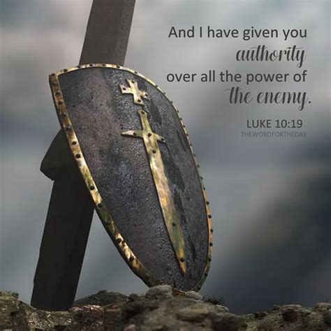 Authority Bible Verse Christian Quotes Scripture Armor Of God Luke