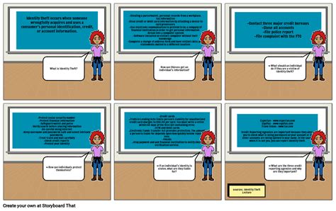 Identity Theft Storyboard By D59740b9