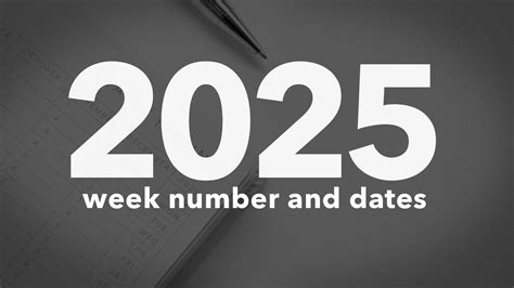 2025 Calendar Week Numbers And Dates List Of National Days