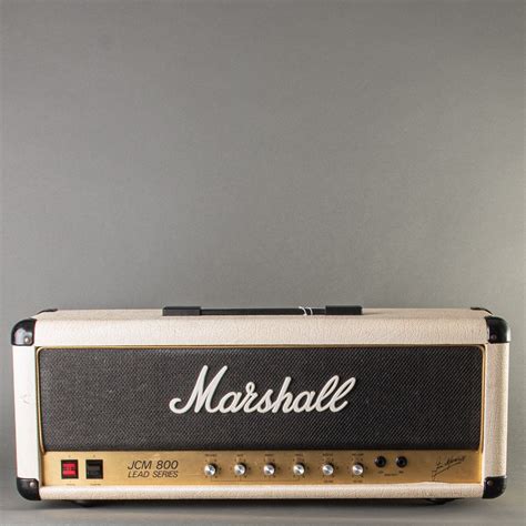 Marshall Jcm 800 50w Head 2204 1987 White Carter Vintage Guitars