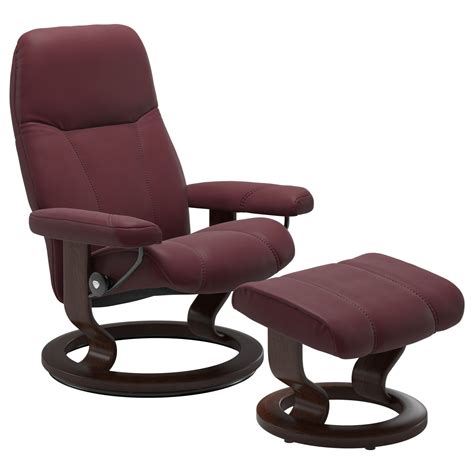 Stressless By Ekornes Consul Large Reclining Chair And Ottoman With