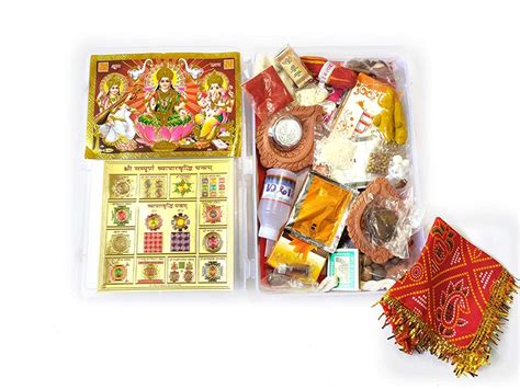 Buy Diwali Puja Kitlaxmi Ganesh Pooja Kit With Laxmi Ganesh Sarswati