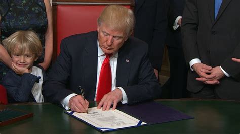 President Donald Trump Signs First Bill Into Law Cnn Politics