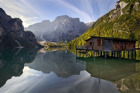 Lake Braies In The Prags Dolomites South Tyrol Italy