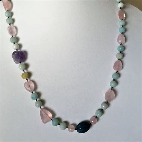 amazonite-necklace-rose-quartz-necklace-amethyst-necklace-etsy-amethyst-necklace-etsy,-rose