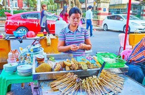 Street Foods In Yangon Myanmar Editorial Photography Image Of Asia