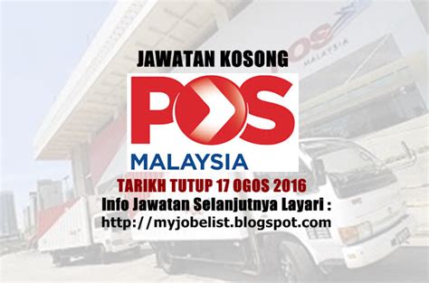 Последние твиты от bursa malaysia bhd (@bursamalaysiakl). Jawatan Kosong di Pos Malaysia Berhad - 22 Ogos 2016 ...