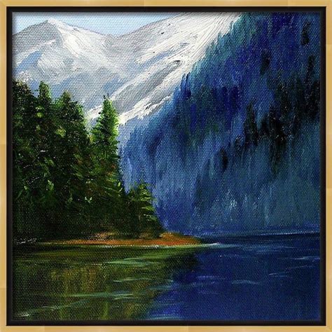 Northwest Mountain Lake Oil Painting Original Etsy Oil Painting