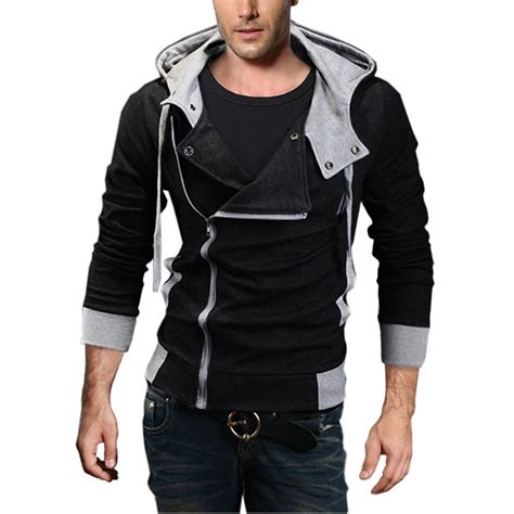 Low to high sort by price: DJT Oblique Zipper Hoodie Casual - Mens Urban Clothing