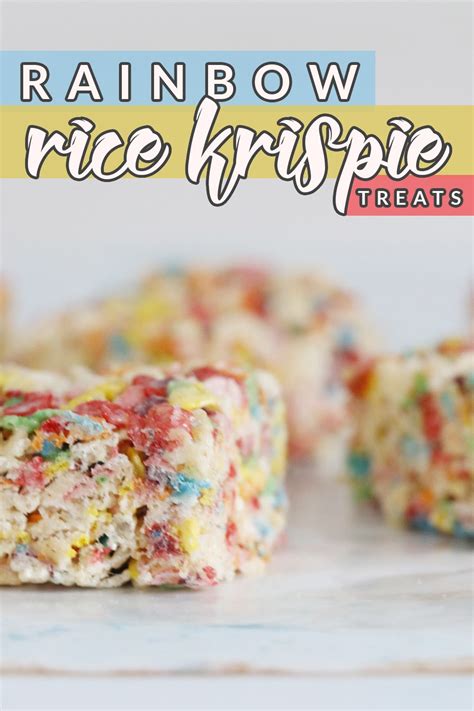 Rainbow Rice Krispie Treats Recipe Makers Mix Up Recipe Krispie