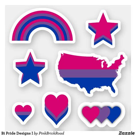 Bi Pride Designs I Sticker Zazzle Pride Stickers Bi Pride Disney