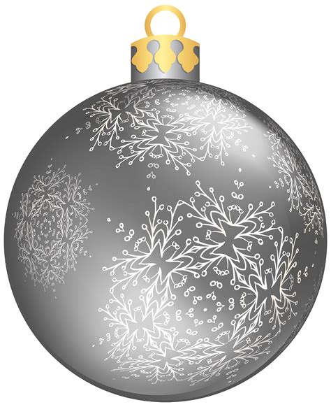 Christmas Ornament Christmas Decoration Clip Art Silver Christmas