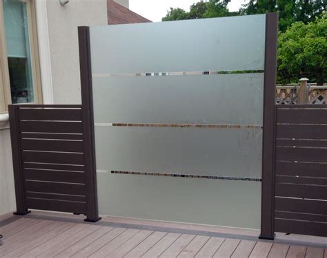 Deckstoreca Custom Frosted Glass Privacy Screen Privacy Panels Deck