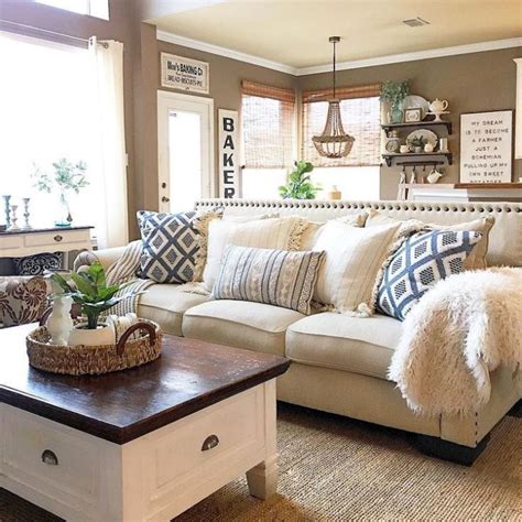 Chic Details For Cozy Rustic Living Room Décor Modern Farmhouse