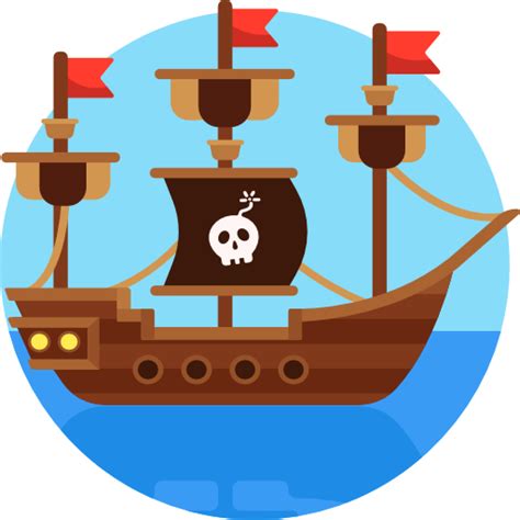 Barco Pirata Iconos Gratis De Transporte