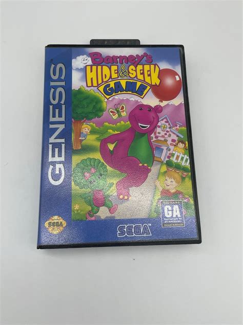 Barney Hide And Seek Game Sega Genesis 1993 Complete Cib Etsy