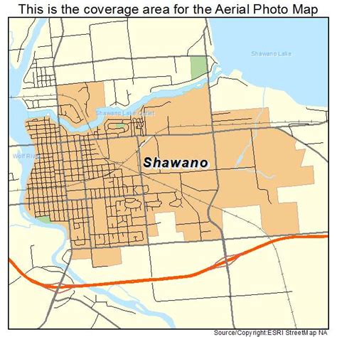 Aerial Photography Map Of Shawano Wi Wisconsin