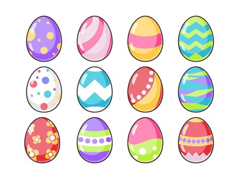 These printable easter egg hunt signs are perfect to help direct friends and family to the easter egg hunt! Pattern Easter Egg Icon Set Digital PNG-Ai-EPS-PDF Instant ...