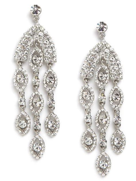 Delight In The Blinding Diamond Glamour Of These Chandelier Earrings