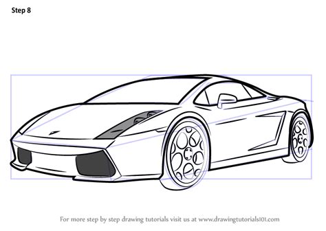 Free download 58 best quality 3d car drawing at getdrawings. Step by Step How to Draw a Lamborghini Car ...