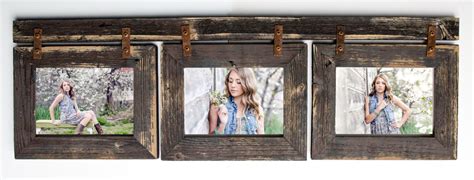 Barnwood Collage Frame 3 Hole 8x10 Multi Opening Frame Rustic Picture