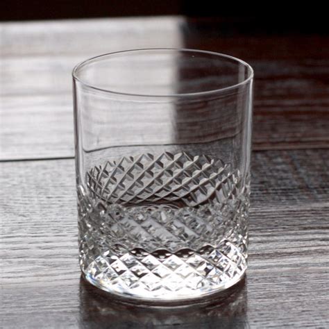 Diamond Pattern Whiskey Glasses Healy Glass Artistry