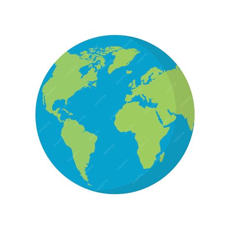 Premium Vector Flat Planet Earth Icon