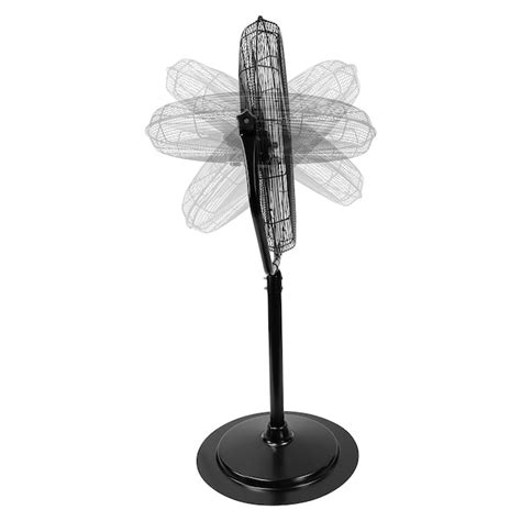 Maxx Air 30 In 3 Speed Indoor Black Pedestal Fan In The Portable Fans