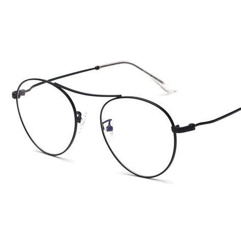 pilot vintage retro metal full rim optical prescription eyeglasses frames men women myopia