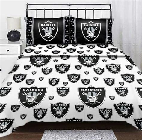 Nfl oakland raiders pittsburgh penguins chicago bears man cave pittsburgh steelers raiders philadelphia eagles carolina panthers raiders football. Raiders Bed Set | Oakland raiders, Nfl oakland raiders ...